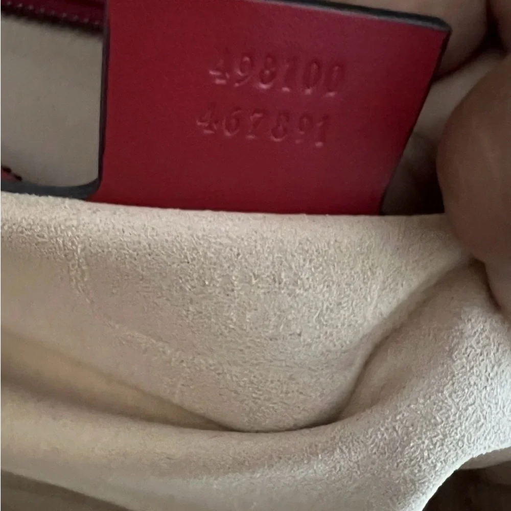 Gucci Red Quilted GG Shoulder Bag with Gold Hardware - Picture 15 of 15